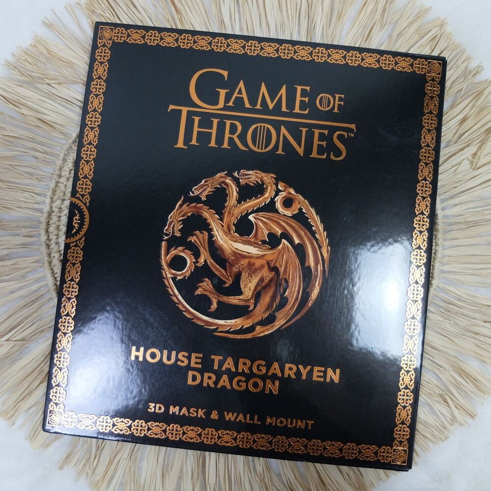 HBO Game of Thrones Mask House Targaryen Dragon 3D Mask and Wall Mount